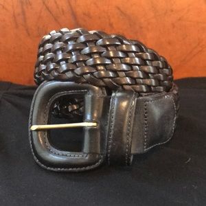 Vintage Coach black leather belt